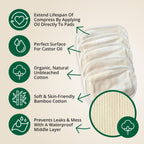 Castor Oil Pack - 8 Piece Complete Kit. Includes 16oz Glass Bottle of Organic Castor Oil, Easy to use Organic Cotton Compress with Adjustable Fit, 5 Soft Cotton Pads & Soothing Heat Pack..