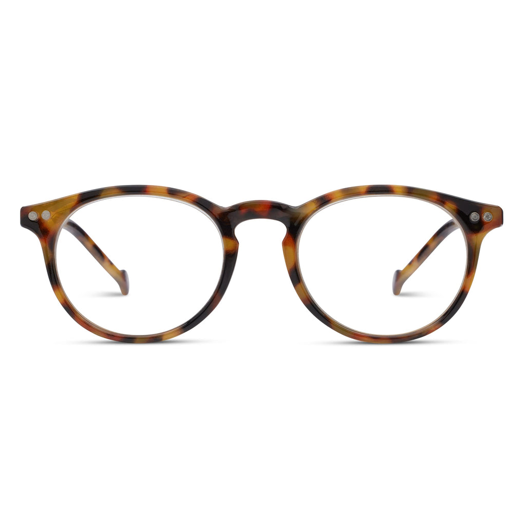 Peepers by PeeperSpecs Brain Trust Round Reading Glasses, Tortoise, 47 + 1.75