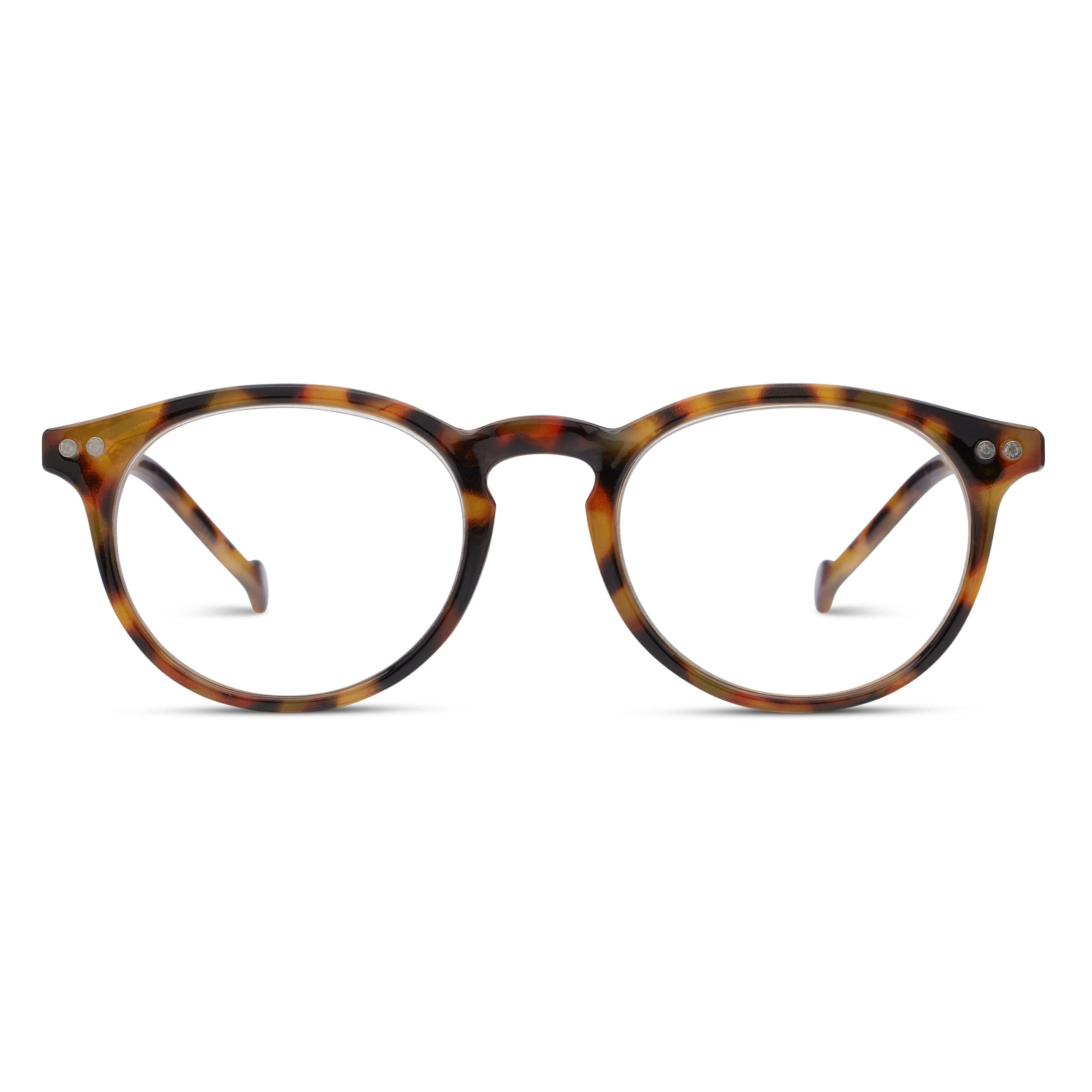 Peepers by PeeperSpecs Brain Trust Round Reading Glasses, Tortoise, 47 + 1.75