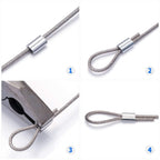 1/16 Aluminum Ferrules, Crimping Loop Sleeves 200PCS, Wire Rope Crimps