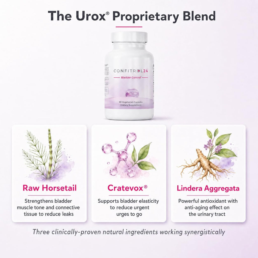 Confitrol24 Bladder Support Supplement for Women Helps Maintain Urinary Comfort and Confidence Supports Healthy Bladder Function and Pelvic Floor Wellness