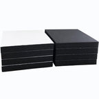 8 Pcs Black Adhesive Foam Padding, Closed Cell Foam Sheet 1/2" Thick 6 Inch X 6 Inch Neoprene Rubber Pad Self Stick Anti-Slip Adhesive Anti Vibration Pad (6inX 6inX 1/2in, 8)