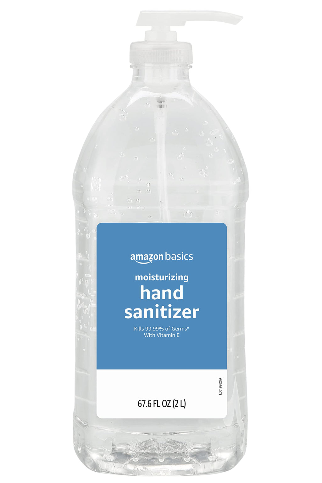 Amazon Basics Hand Sanitizer, Original Scent, Contains 62% Ethyl Alcohol, Moisturizing Formula, 67.60 fl oz, Pack of 1 (Previously Solimo)