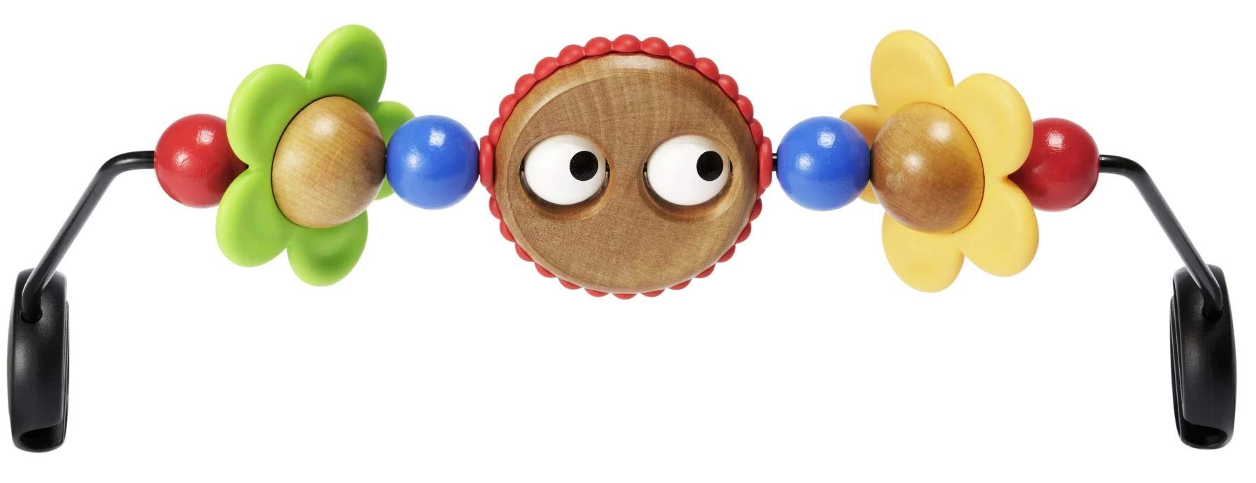BabyBjörn BABYBJORN Wooden Toy for Bouncer - Googly Eyes (080500US),1 Count (Pack of 1)