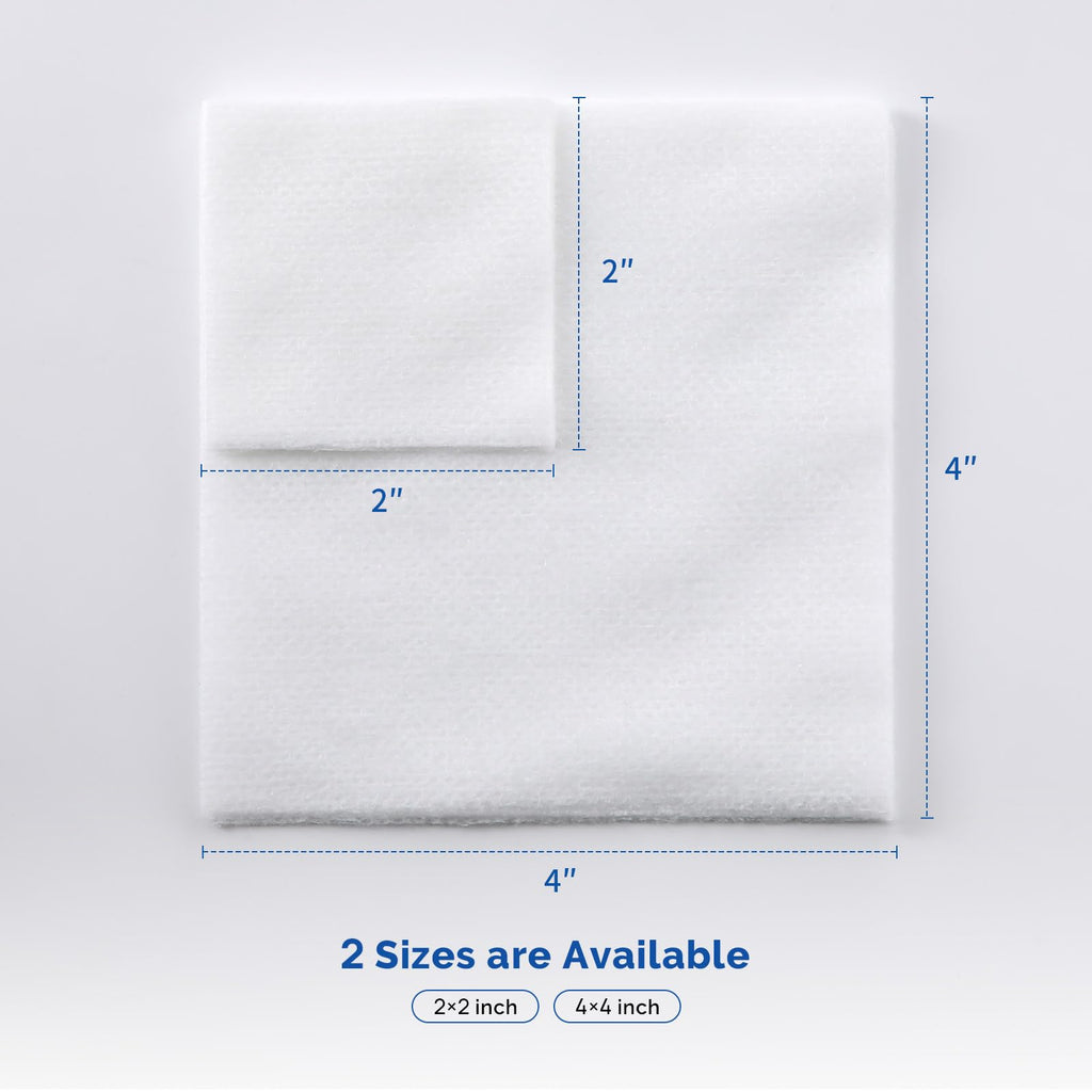 JMU Sterile Gauze Pads 4x4, 600 Packs - 2Pcs Per Pack, 1200 Pieces, Highly Absorbent Sterile Non-Woven Gauze Sponges, Case/24 Box