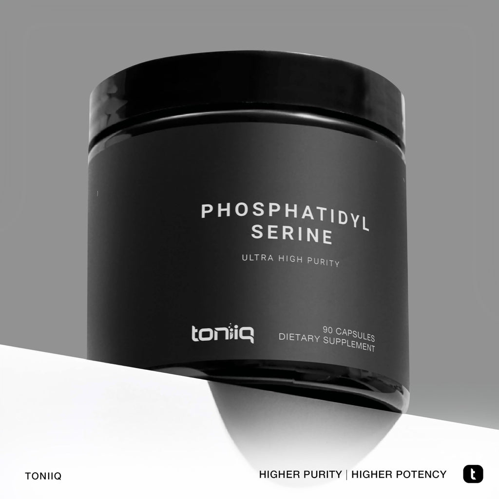 Toniiq Phosphatidylserine - 400mg Formula - World’s First 50% Purity - Highest Purity in The US - Soy Free Phosphatidylserine Supplement - 90 Veggie Capsules