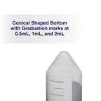 Kashi Scientific 50mL Screw-Cap Conical Centrifuge Tubes, Sterile Transparent Test Tubes with Printed Graduation and Write-on Spot [50mL, 50]