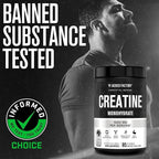 Jacked Factory Creatine Monohydrate Powder 425g - 5g Daily Creatine Supplement for Men and Women, Vegan-Friendly, Third-Party Tested - 85 Servings, Unflavored
