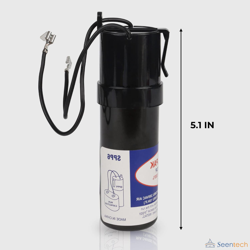 SPP6 Relay/Capacitor Hard Start Kit with 500% Increase Starting Torque for Air Conditioner - Compatible with HVAC Compressor – Replaces SPP6, TJ90HS6,AP4502872,35702, DST-6, ERPP6, HS6, HS650