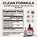 Vimergy USDA Organic Total Immune Blend* Liquid Supplement, 57 Servings Fast-Absorbing Immune Support – All-Season, Zinc, Thyme and Mullein Drops Non-GMO, Vegan, Immunity Support for Adults (115 mL)