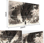 MTG Playmat Size 24x14in Free Storage Bags Non-Slip Backing, Ideal for Card Game Enthusiasts TCG Playmat (Shadow Dragon-Deck)