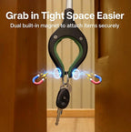 Extra Long Grabber Reacher Tool, 48" Aluminum Foldable Reacher Grabber, Dual Magnetic Tip, 2 in 1 Pickup Grabber w/Shoe Horn, Strong Upper Picker for Elderly, Surgery Recovery, Medical, Trash