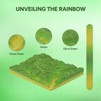 OVERTURE Rock PLA Filament 1.75mm, Marble PLA, 1kg Wetland Green