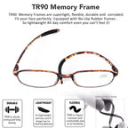 AQWANO 4 Pack Computer Reading Glasses Blue Light Blocking Lightweight TR90 Flexible Frame UV Protection Readers for Women Men +2.5