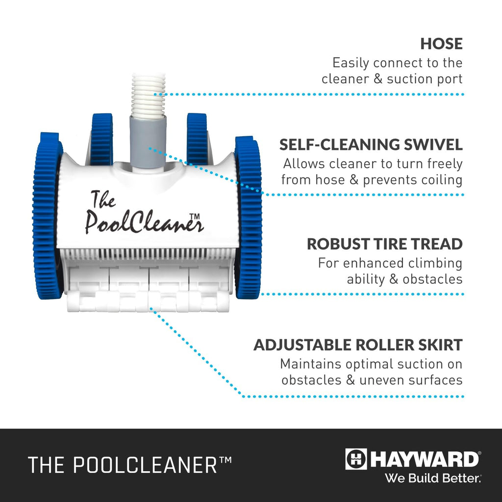 Hayward W3PVS40JST Poolvergnuegen Suction Pool Cleaner, Automatic Vacuum for In-Ground Pools up to 20 x 40 ft.