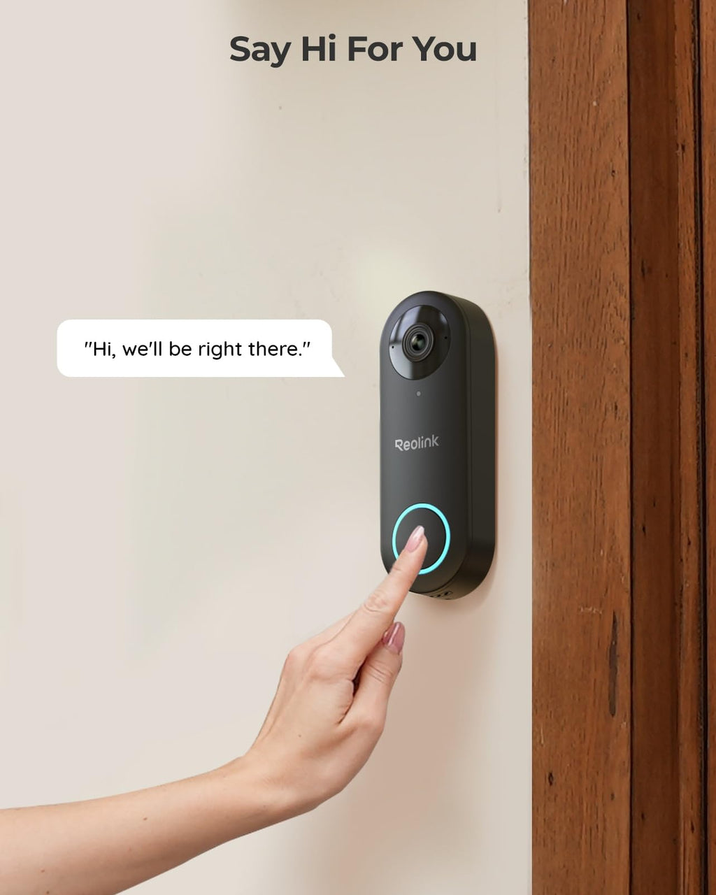 REOLINK Video Doorbell PoE 2K Wired Outdoor Security Camera with Chime V2