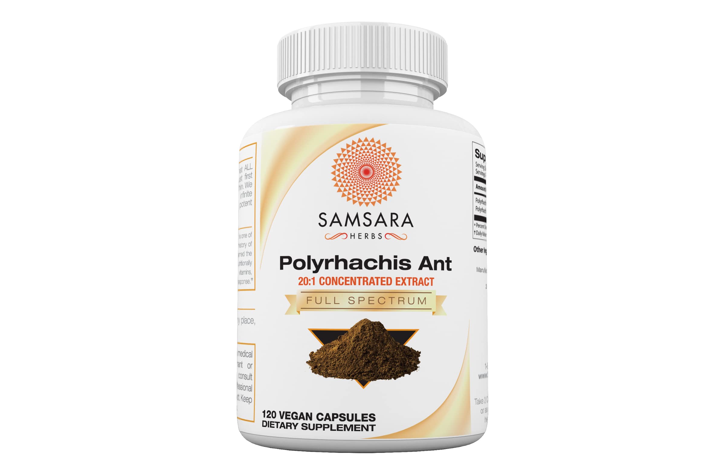 Samsara Herbs Polyrhachis Black Ant Extract - (120 Capsules)
