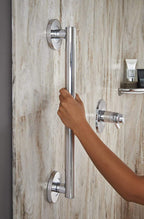 Delta Contemporary (1-Pack) 18' Shower Grab Bar ADA Compliant Matte Black 450 lb Capacity Bathroom Safety Handle for Shower, Bathtub | Wall Mounted Balance Assist, Handicap Grip 41818-BL