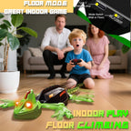Zingelo Wall Climbing RC Chameleon Toy for Kids, Rechargeable Remote Control Lizard Toy with LED Eyes, Dual Mode Floor & Wall Driving, Halloween Christmas Birthday Gift for Boys Girls Ages 3+