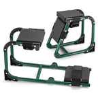 Tcoivs Knee Seat, Foldable Garden Kneeler and Seat, with Adjustable Kneeling Pad and Soft Seat Cushion, Supports Up to 350 LBS