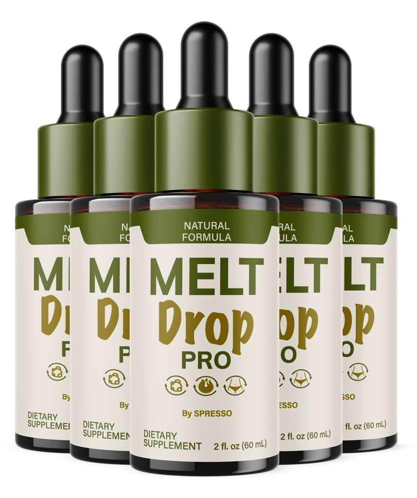 (5 Pack) Melt Drops Pro, Official MeltDrops Pro Liquid Supplement Dropppers with Premium Ingredients, Advanced Formula Loss Support for Overall Health & Wellness Reviews (10oz/300ml)