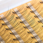 4 Trays 960pcs Individual Lashes Extension, 10D Natural Mix Pack Cluster Lashes, 10-14mm Mix Lengths C Curl 0.07mm Thickness Lash Clusters And Apply Under your Lashes