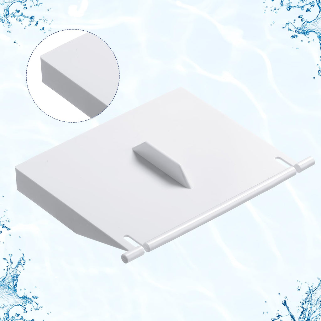 RimCereal 2 Pack 8926 Skimmer Replacement Weir Door Flap and 2 Pack 8928 Pool Skimmer Basket for Above Ground and in Ground Swimming Pool Replacement Parts
