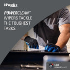 WypAll PowerClean L40 Extra Absorbent Towels, Jumbo Roll 750 Sheets (05007)