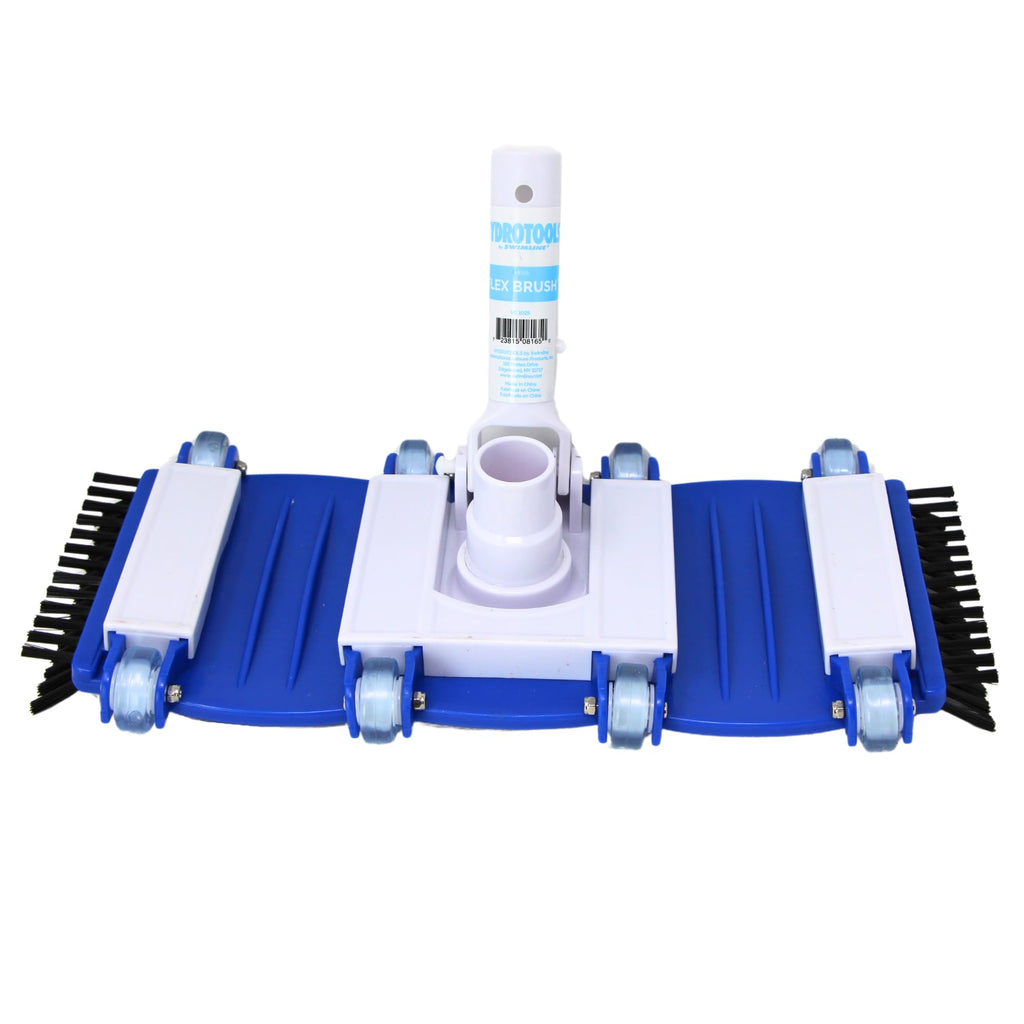 SWIMLINE HYDROTOOLS Manual Pool Vacuum Head Attachment For Inground & Above Ground Pools |Weighted Flexible Swimming Pool Vac Head Rectangle Shape W/ Wheels Brushes| Swivel Hose 1-1/4 or 1-1/2’’ Clean