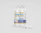 Maximize Within Alpha GPC + Citicoline 60 Ct, 1600mg Concentrated Formula- 99%+Highly Purified & Bioavailable Nootropic-Cognitive Enhancer, Supports Memory, Brain Function, Boosts Focus, Mood & Energy