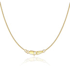 Jewlpire 18K Gold Plated Chain Necklace for Women, 0.8mm Box Chain 18K Gold Plated Chains for Women Thin & Sturdy Women's Chains Necklaces 18 Inch