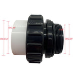 HJSIUTV 21063-200-000 2" MIP x 2" PVC Hi Temp Union Compatible with Pentair Whisperflo and Intelliflo Swimming Pool and Spa Pumps High Temperature Unions (2 pack)