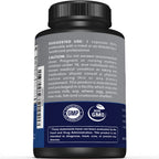 Premium Nerve Support Supplement – with Alpha Lipoic Acid (ALA) 600 mg, Acetyl-L-Carnitine (ALC) & Benfotiamine - Nerve Support Formula for Healthy Circulation, Feet, Hands & Toes - 60 Capsules