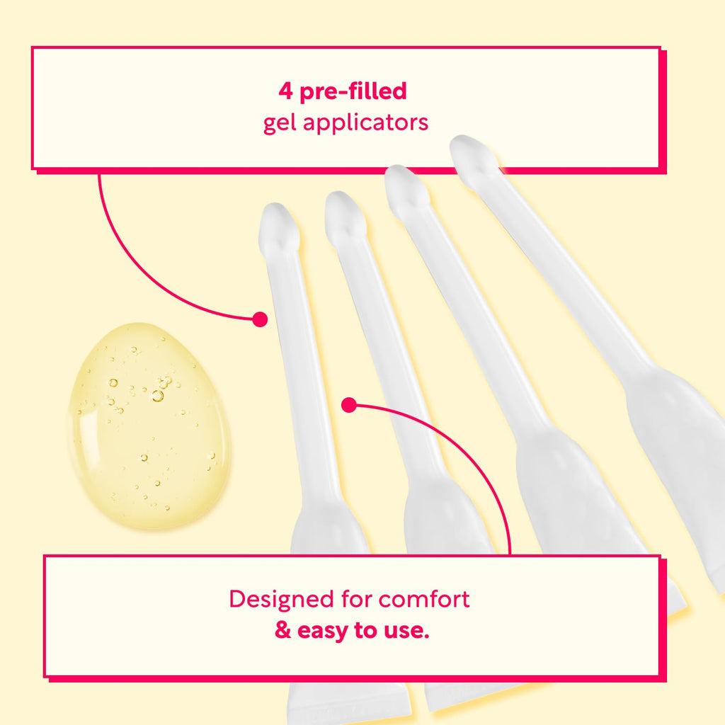 RepHresh Odor Eliminating Vaginal Gel, Fragrance Free, Balances Vaginal pH, Odor Control Up to 3 Days, 4 Pre-Filled Applicators
