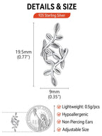 FaithHeart Sterling Silver Ear Cuff Earrings for Women Non Piercing
