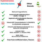 Brightminds Zeolite Detox Gummies Kids – Detox & Brain Support with L-Methylfolate, B12, Omega-3, Magnesium, Probiotics, Mood, Speech & Gut Support – Methylated Multivitamin Ages 6+ & Adults