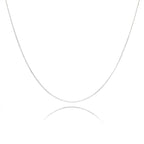 NAG.HC 925 Sterling Silver Necklace 0.8MM Delicate Box Chain - Italian Necklace Chain - Tiny&Thin&Strong -Friendly Price & Quality(24",silver)