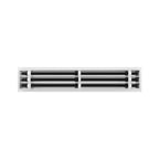 BUILDMART - 30x6 Modern AC Vent Cover - Decorative White Aluminum Air Vent - Standard Linear Slot Diffuser - Heating and Cooling Register Grille for Ceiling, Walls & Floors - Texas Buildmart