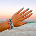 Fahlo Sea Turtle Tracking Bracelet, Sky Stone