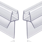 2-Pack Butecare Frameless Shower Door Bottom Seal with Long Sweep for Glass Doors – Stop Shower Leaks and Create a Water Barrier (1/2” x 36”)