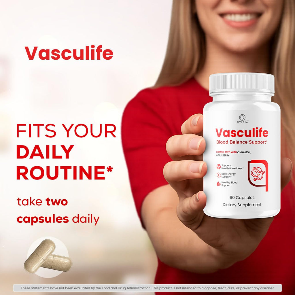 (2 Pack) Vasculife Capsules - Official Vascu Life Support Pills Advanced Formula With All Natural Ingredients, Premium Maximum Strength for Wellness & Overall Health Support, 120 Capsules for 2 Months
