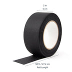 Amazon Basics No Residue, Non-Reflective Gaffers Tape for Photography, 2 inch x 90 feet, Black (Pack of 2)