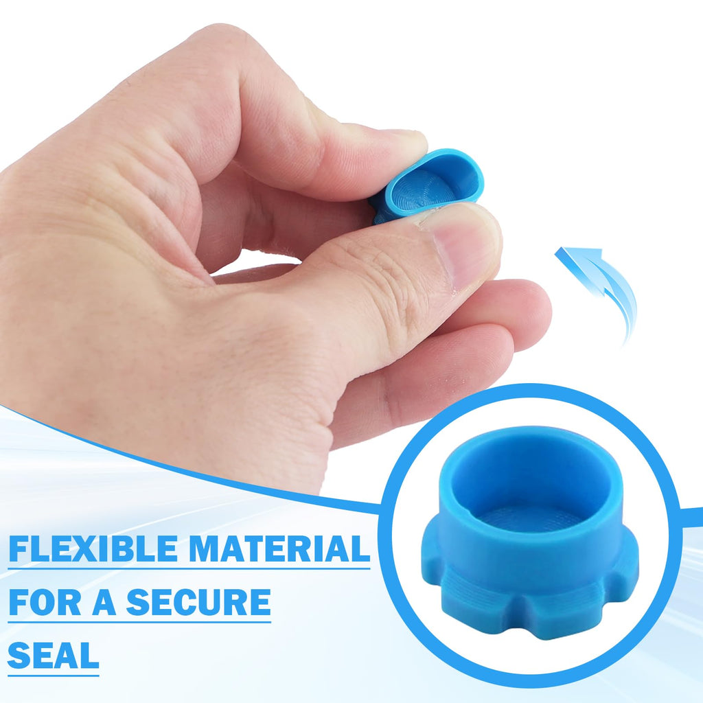 3ml Glass Vial Caps, Peptide Vial Caps, Silicone Protective Caps for 1ml 2ml 3ml Glass Vials, Reusable Vial Covers for Peptide Storage and Vial Boxes (16Pcs / 8Colors)