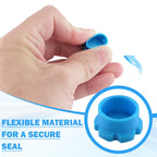 3ml Glass Vial Caps, Peptide Vial Caps, Silicone Protective Caps for 1ml 2ml 3ml Glass Vials, Reusable Vial Covers for Peptide Storage and Vial Boxes (16Pcs / 8Colors)