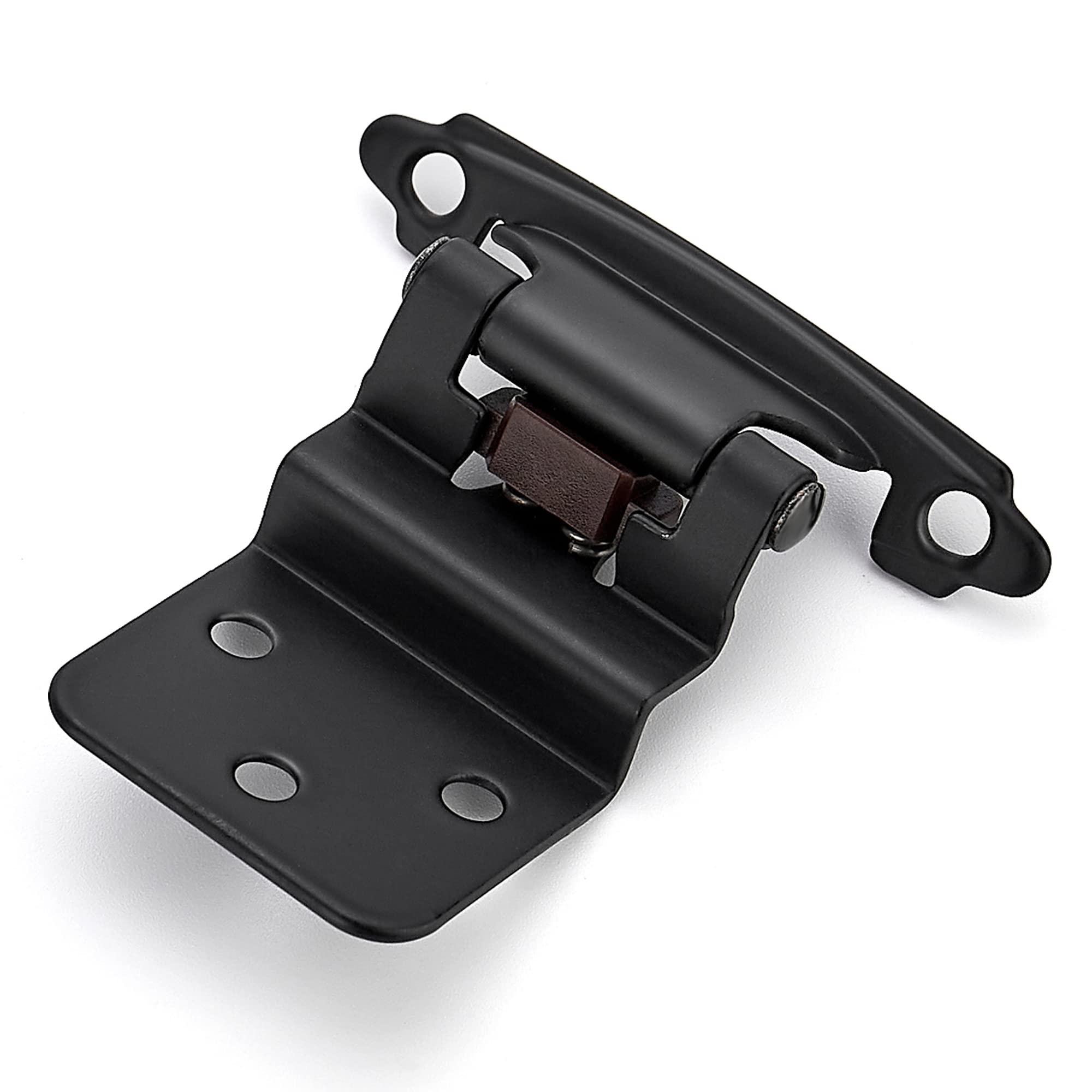Ravinte 3/8" Inset Matte Black Cabinet Hinges 60 Pack (30 Pairs)