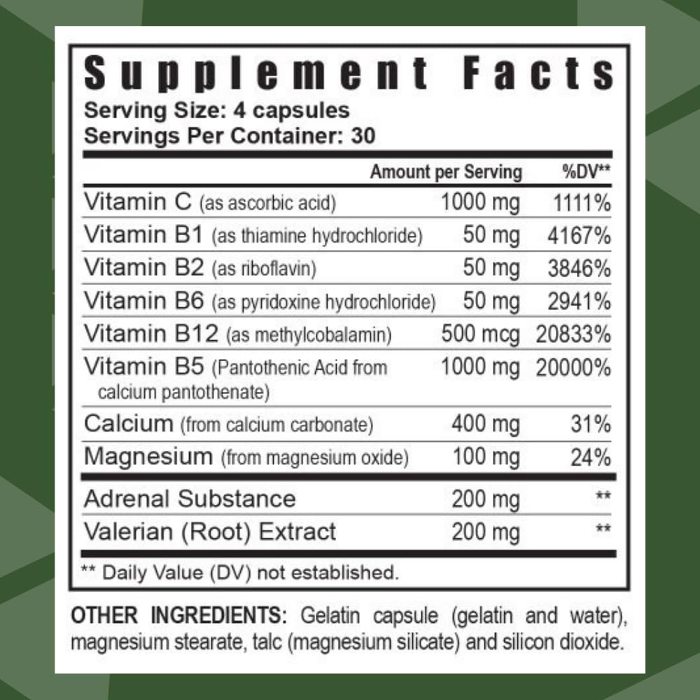 Youngevity Ultimate D-Stress™ – Natural Stress Relief Supplement with Magnesium, Valerian Root Extract, and B Vitamins – Supports Adrenal Health and Nervous System – 120 Capsules (Pack of 1)