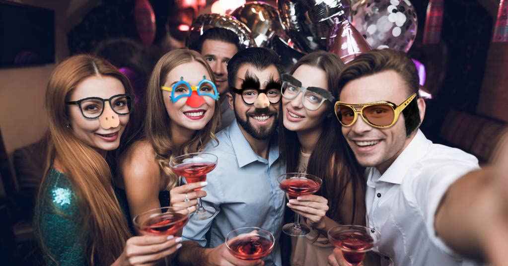 Ocean Line Funny Disguise Glasses, 6 Pairs for Halloween Photo Booth Props