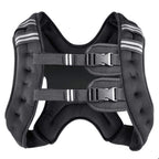 Prodigen Weighted Vest for Women and Men 8 Lbs with Reflective Stripe and Double Adjustable Buckle Straps Weight Vests for Strength Training, Jogging, Cardio, Weight Loss, Muscle Building, Black