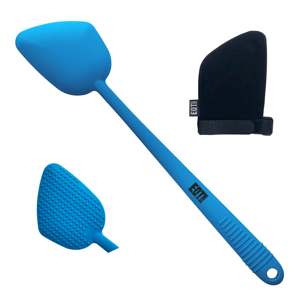 Bendable Lotion Applicator for Back & Body (Microfiber Mitt Included) - Sunscreen, Self Tanner, Medication, Body Lotion Applicator for Back