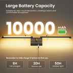 Battery Operated Wall Sconces Set of Two, 10000mAh Rechargeable Wall Lights with Remote Control, 360° Rotate Dimmable Black Gold LED Cordless Lighting for Bedroom, Living Room, Hallway, 29 Inch, 3CCT